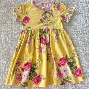 Matilda Jane floral yellow girls dress size 8